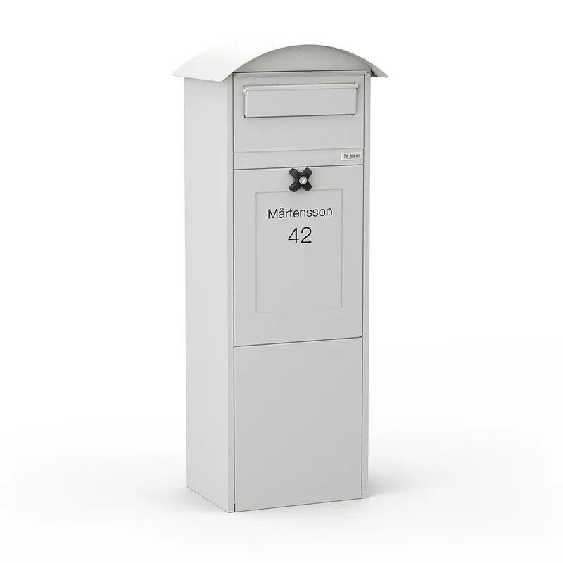 Paketpostlåda Lovisa Ljusgrå - NCS S 2500-N