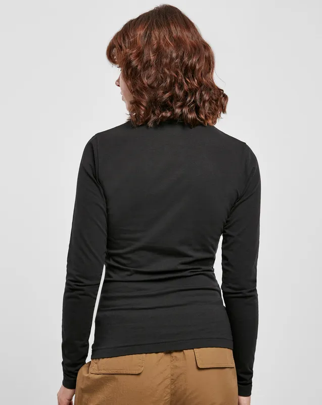 Urban Classics Dame Basis Turtleneck Svart
