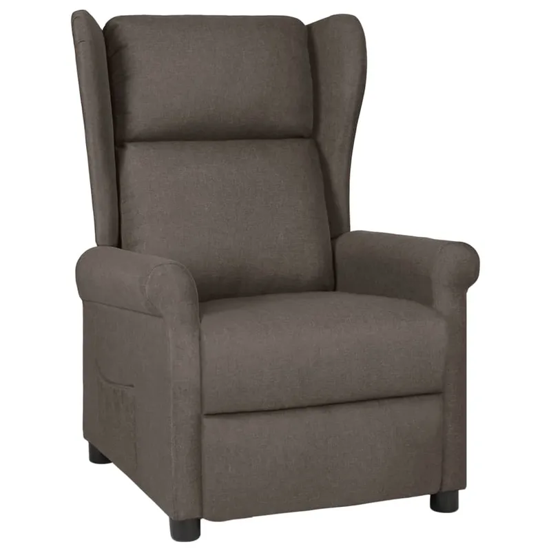 vidaXL Reclinerfåtölj brun tyg (#3696)