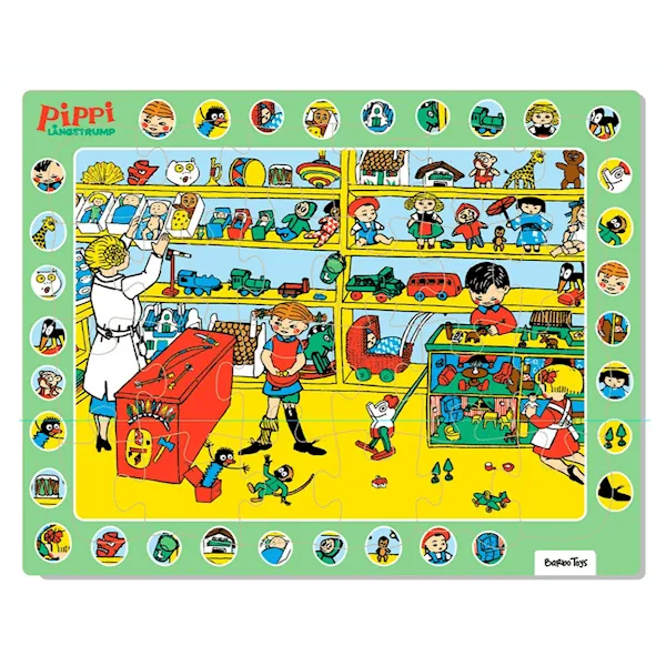 Rampussel Pippi Långstrump 24 bitar, Barbotoys