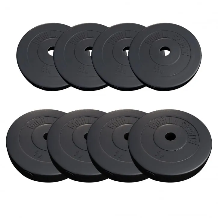 Viktskivor BASIC Cement 4×2,5kg 4x5kg