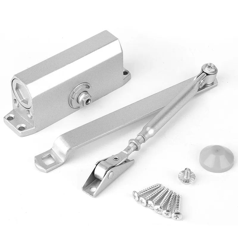 25~35Kg Kraftig Justerbar Brandklassad Håll Öppen Silver Dörrstängare Passar Black