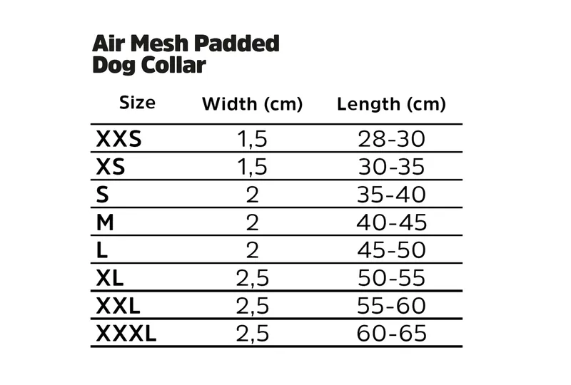 Air Mesh Vadderat Halsband Beige S