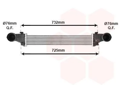VAN WEZEL 30004726 Intercooler