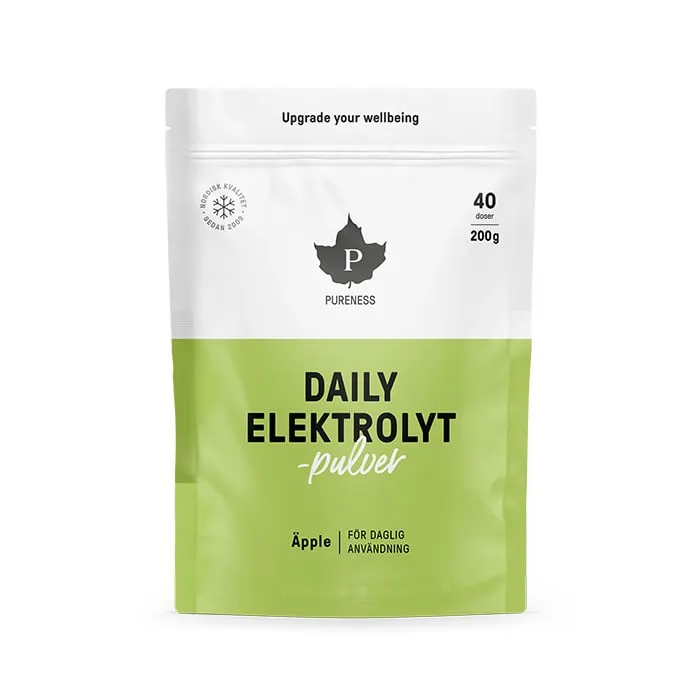 Pureness Daily Elektrolytpulver, Äpple, 200 g