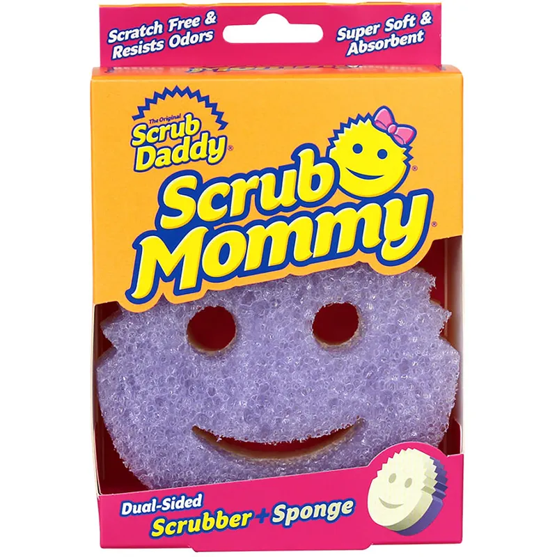 Scrub Daddy Scrub Mommy Dual-sided Scrubber + Sponge Violet
