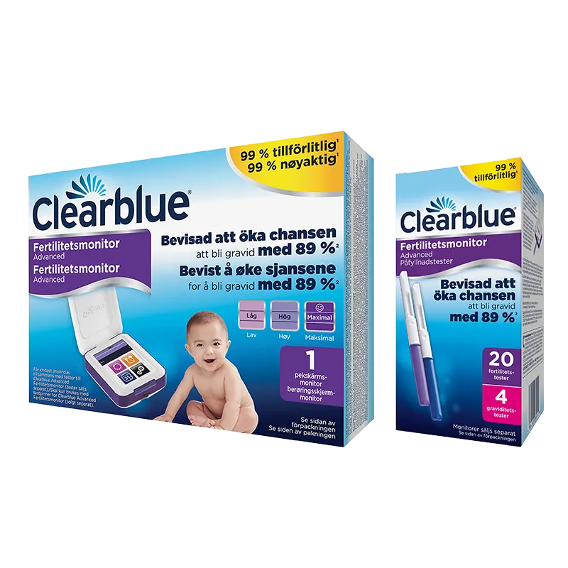 Clearblue Advanced Fertilitetsmonitor, 20+4 st teststickor