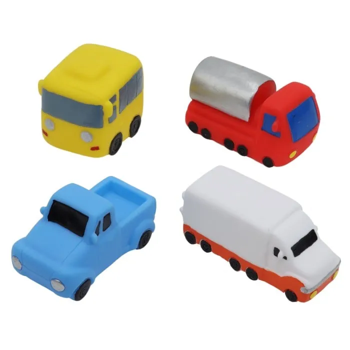 Badleksaker, Bilar, 4-pack