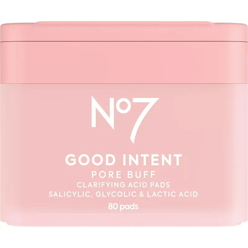 No7 Good Intent Pore Buff Clarifying Acid Pads 80 pcs