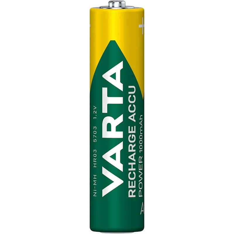 VARTA Recharge Accu Power AAA-batteri 1000 mAh, 2-pack
