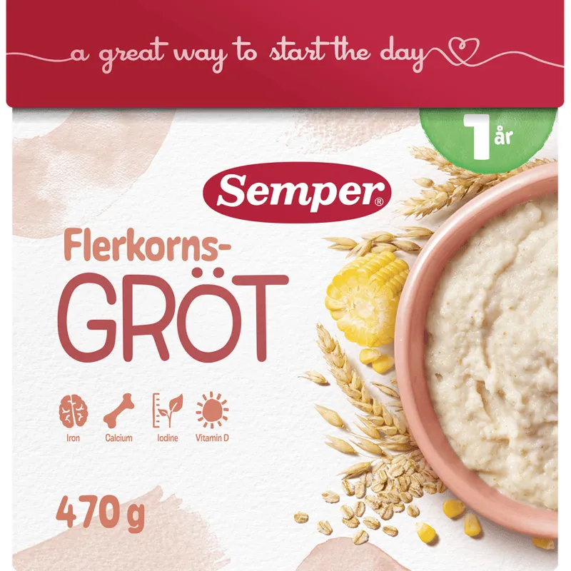 Semper Flerkornsgröt från 1 år 14 portioner