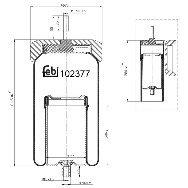 Luftbälg FEBI BILSTEIN 102377