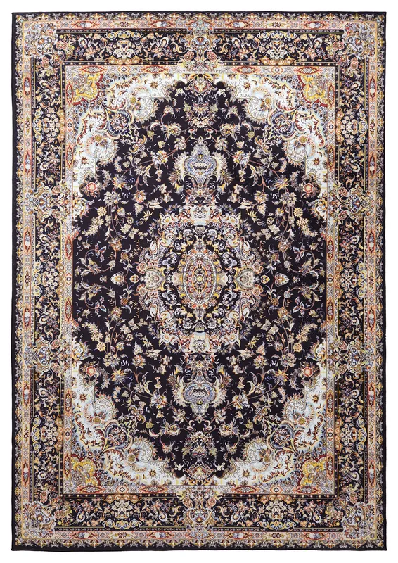 Wiltonmatta - Vakifli (svart/multi) (Storlek: 240 x 340 cm)