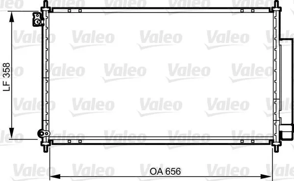 Kondensor, klimatanläggning VALEO 814159