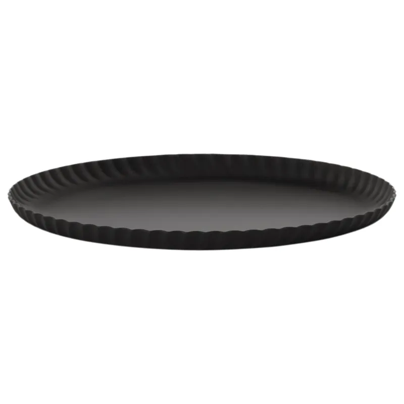 Alessi Pleats bricka 23 cm, svart