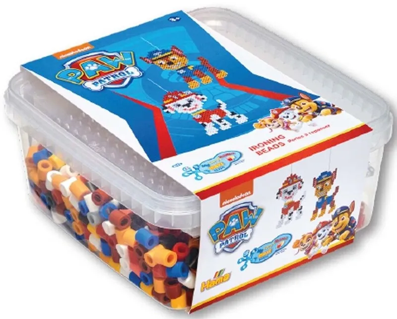Hama maxi Paw Patrol pärlor och stiftplatta i hink