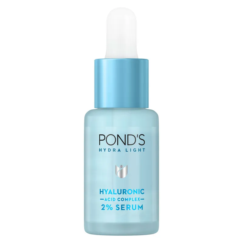 Pond’s Hydra Light 2% Hyaluronic Acid Serum 14ml For 72Hr Deep Hydration, Plump & Glowing Skin, Lightweight Fast-Absorbing Face Serum