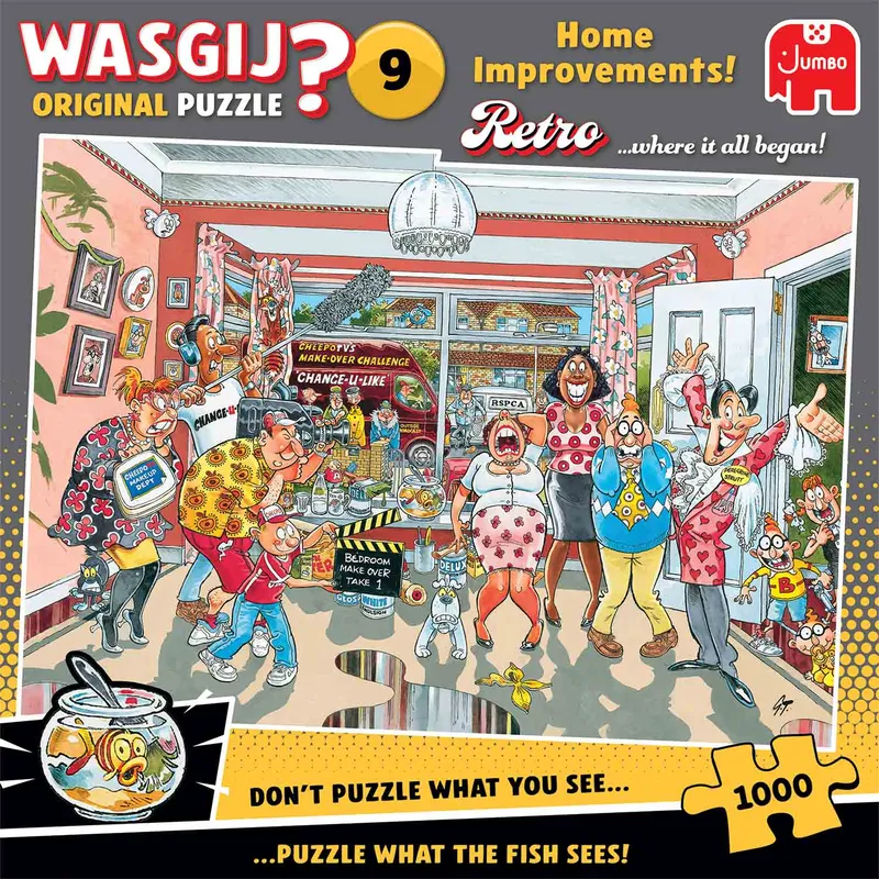 Wasgij Retro 9 Home Improvements Pussel 1000 bitar