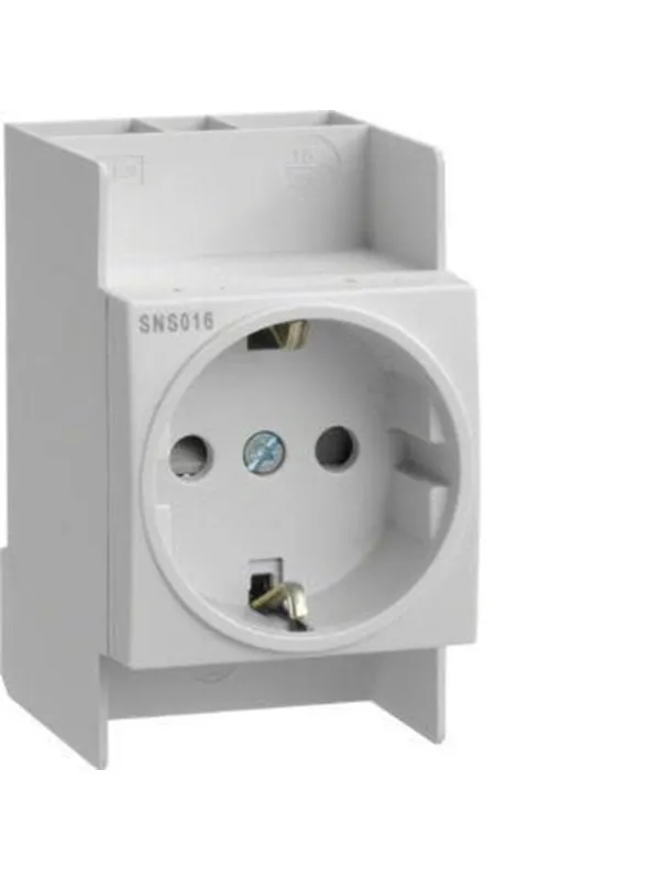 Hager SNS016 Vägguttag jordat, Schuko
