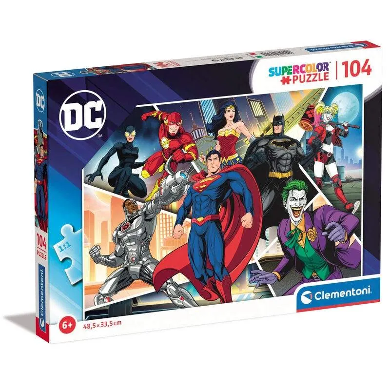 DC Comics Superhjältar Pussel 104 bitar