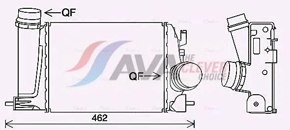 Intercooler AVA COOLING SYSTEMS DN4451