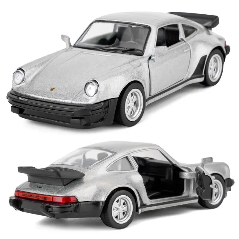 Porsche 911 Turbo 1978 Klassisk Retro Superbil Simulering Pressgjuten & Leksaksfordon RMZ city 1:36 Legeringsbilmodellgåvor till barn