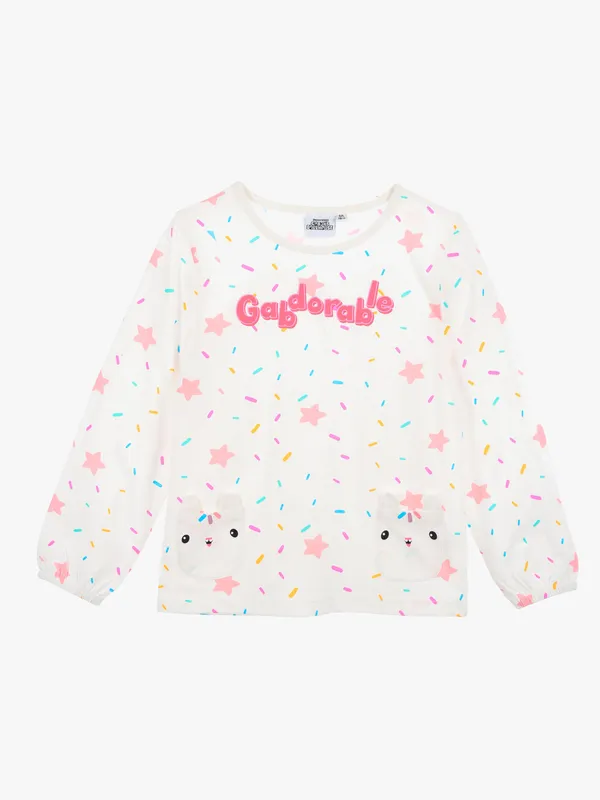 Gabby’s Dollhouse T-shirt, Off-White, 128-134