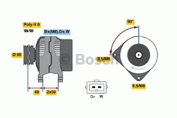 Generator BOSCH 0 986 040 330