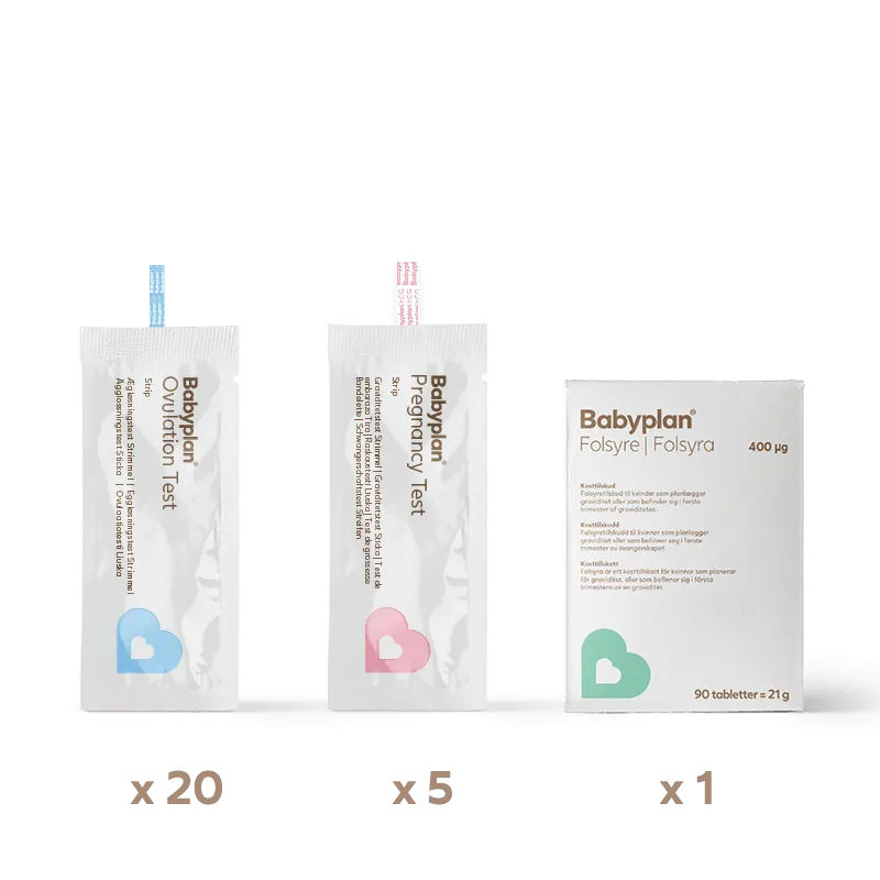 Babyplan set sticka 3 månader
