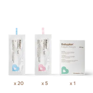 Babyplan set sticka 3 månader