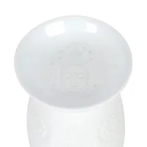 Aromalampa motiv Buddah vit 17cm