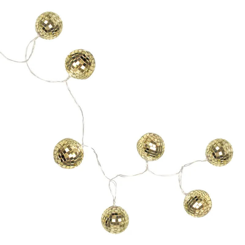 LED-Ljusslinga Discokulor Guld