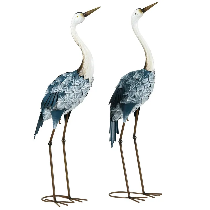 Trädgårdsfigurer Kranar Set Väderbeständig 72/74Cm