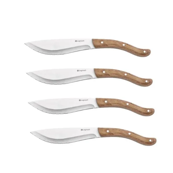 Legnoart TOMAHAWK Stekknivsset - 4 st - ljust skaft