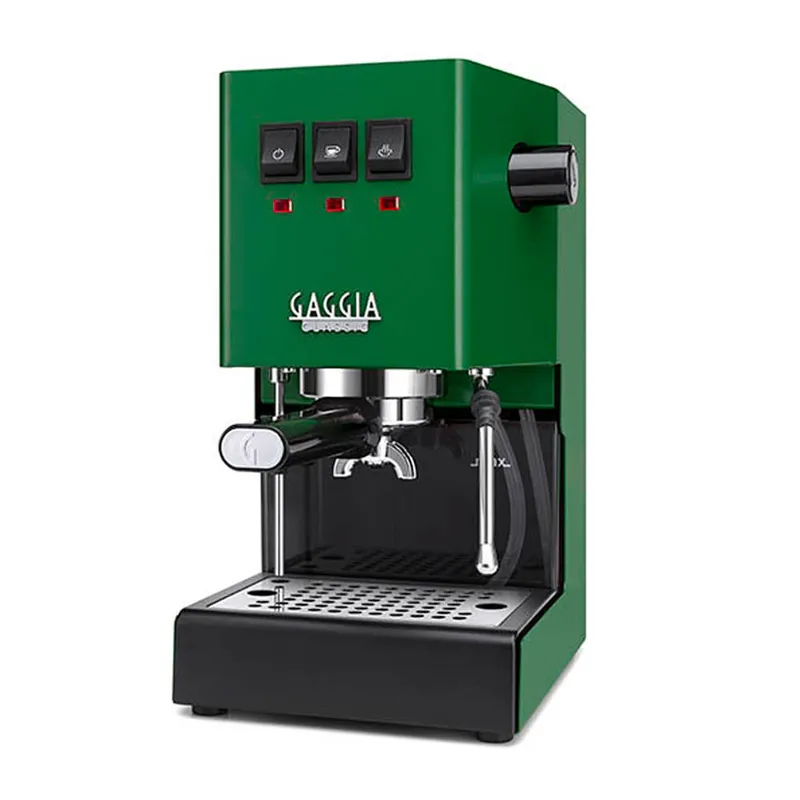 Gaggia Classic E24 Energy Vibes RI9481 - coffee machine with milk frother - 15 bar - jungle green