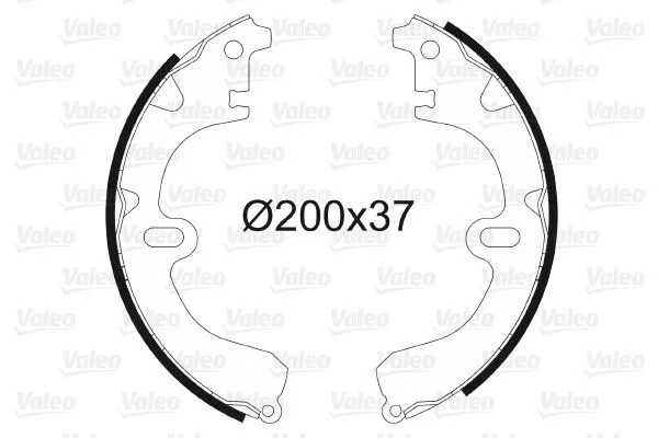VALEO 562599 Bromsbacksats
