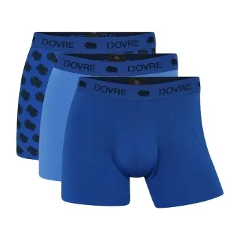 Dovre Kalsonger 3P Recycled Polyester Boxers Blå/Blå polyester Small Herr