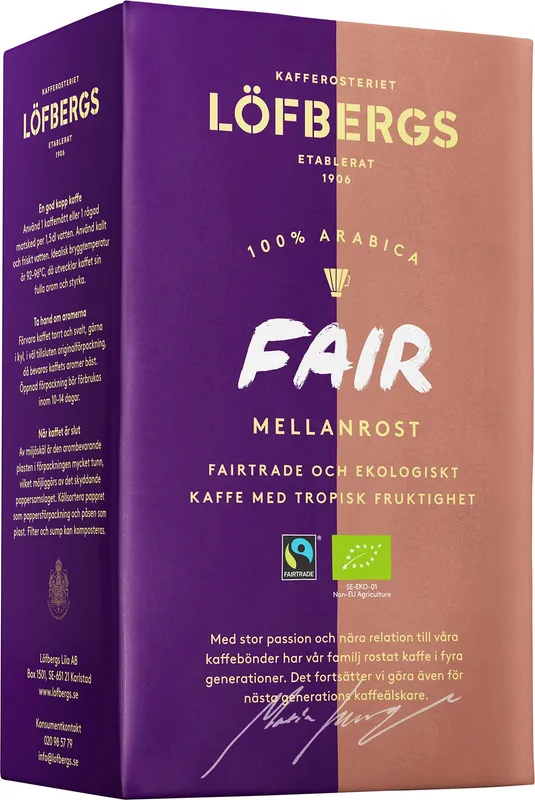 Kaffe Löfbergs Mellanrost Fair Eko 450 g