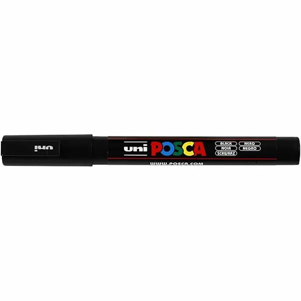 Posca Marker SVART, PC-3M spets 0,9-1,3 mm