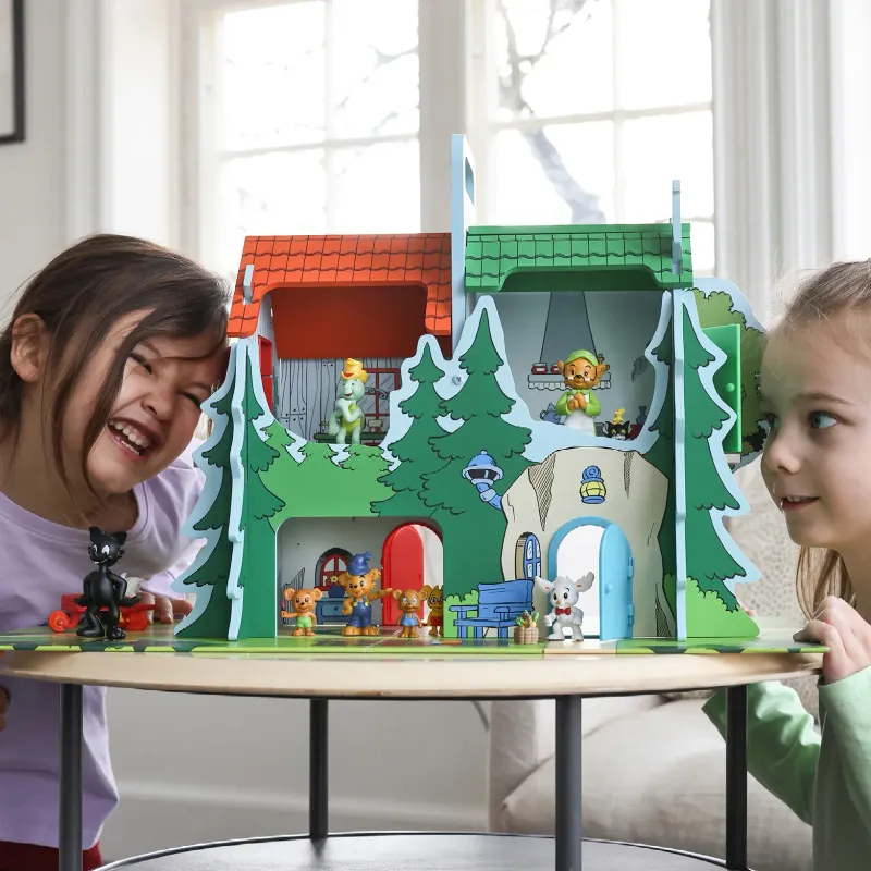 Bamse Lekvärld Bamsebyn med Lekplatta Micki