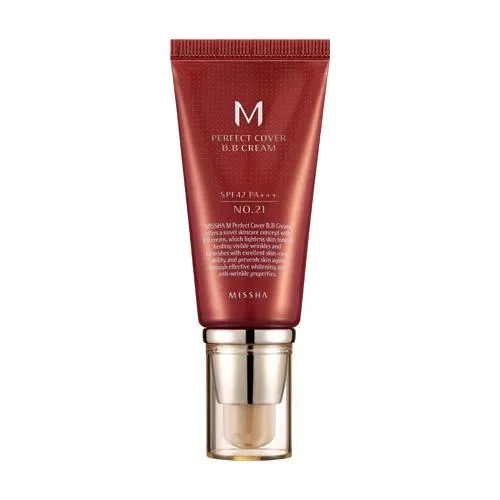 [Missha] M Perfect Cover BB Cream SPF 42 PA+++ 50ml #27 Honey Beige