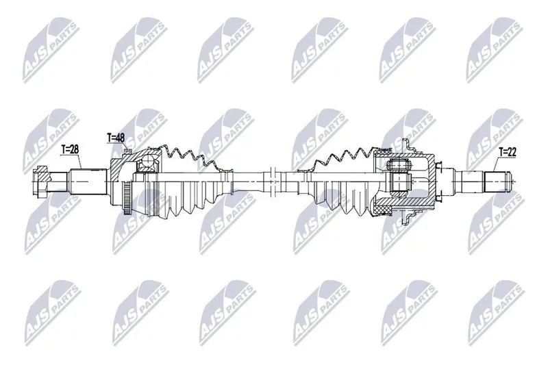 Drivaxel NTY NPW-MZ-126