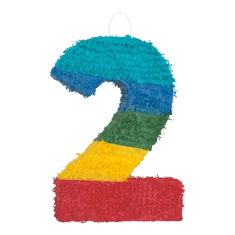 Pinata Siffra Regnbågsfärgad – Siffra 2