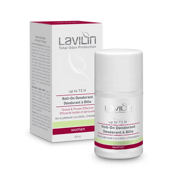 Lavilin 72 h Deodorant Roll-on For Women With Probiotics – 80 ml
