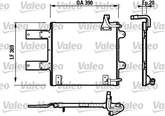 Kondensor, klimatanläggning VALEO 817246