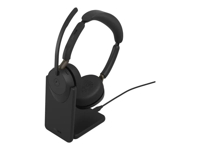 Jabra Evolve3 65 MS - USB-C with Dongle - Stereo (Incl. Charging Stand)