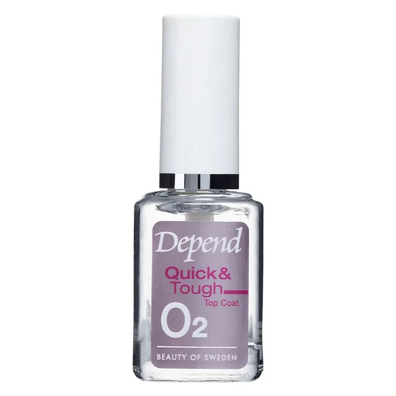Depend O2 Nail Care Quick & Tough Topcoat 11 ml