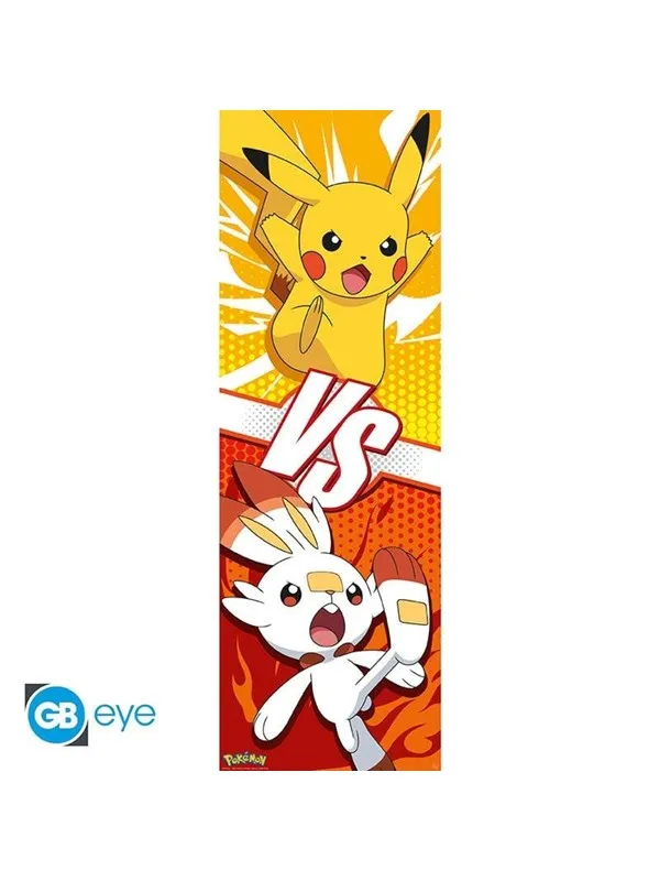 ABYstyle - POKEMON Door Poster Pikachu and Scorbunny (53x158cm) - Affisch