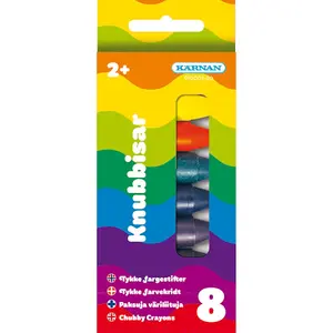 Knubbisar Barnkritor från 2 år 8-pack Kärnan