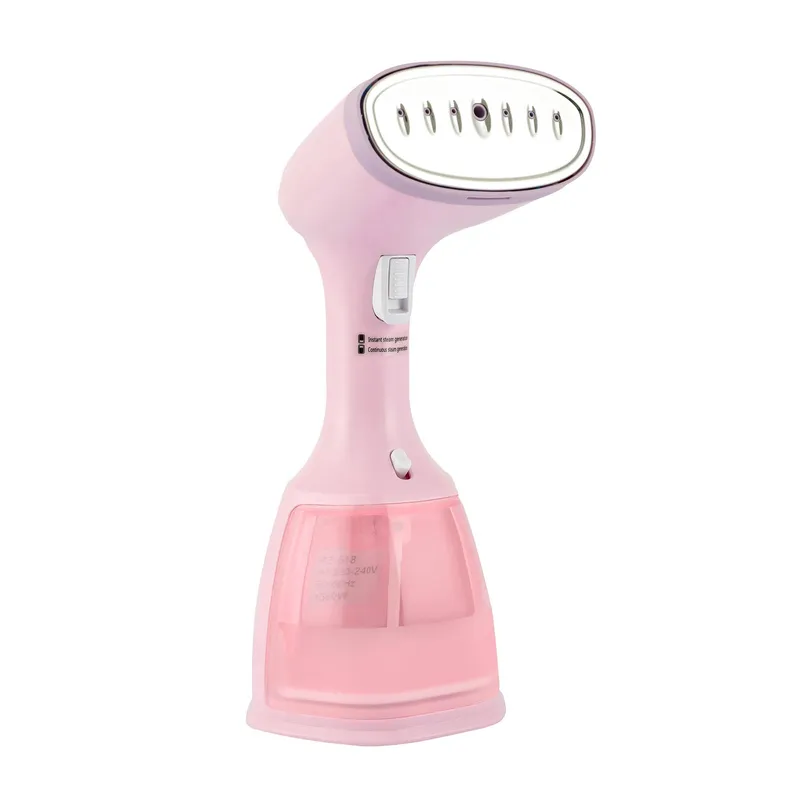 1500W bärbar handhållen plaggångbåt Klädångare 3 ånglägen med 350 ml stor avtagbar EU Plug rosa